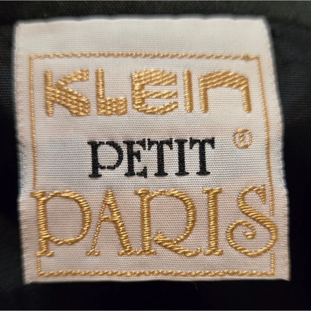 Vintage Klein Paris Petit A-Line Midi Skirt w Multicolor Stripes Size Small